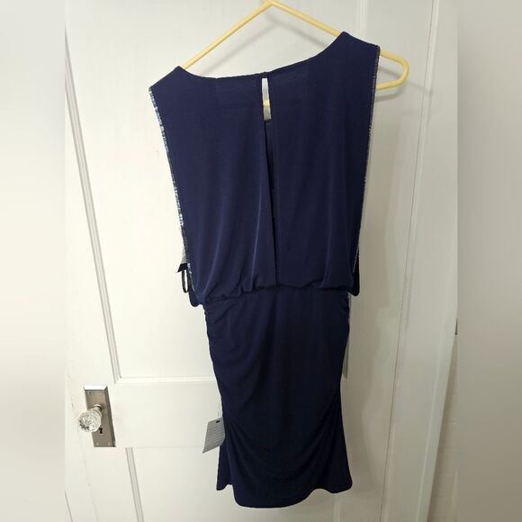 NWT Laundry elegant navy blue dress sz 4 - Picture 2 of 6